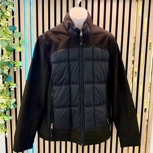 WOW 🔥✅ GUESS Men's Black Puffer Jacket - Size XL, run L too Good Protects cold🥶